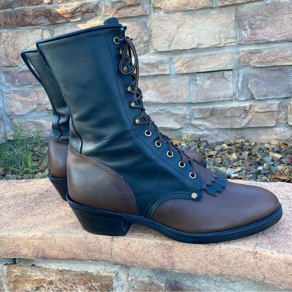 Texas Lace-Up Kiltie Boot - Picture 4 of 8